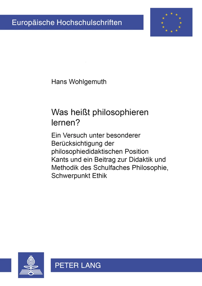 Titel: Was heißt philosophieren lernen?