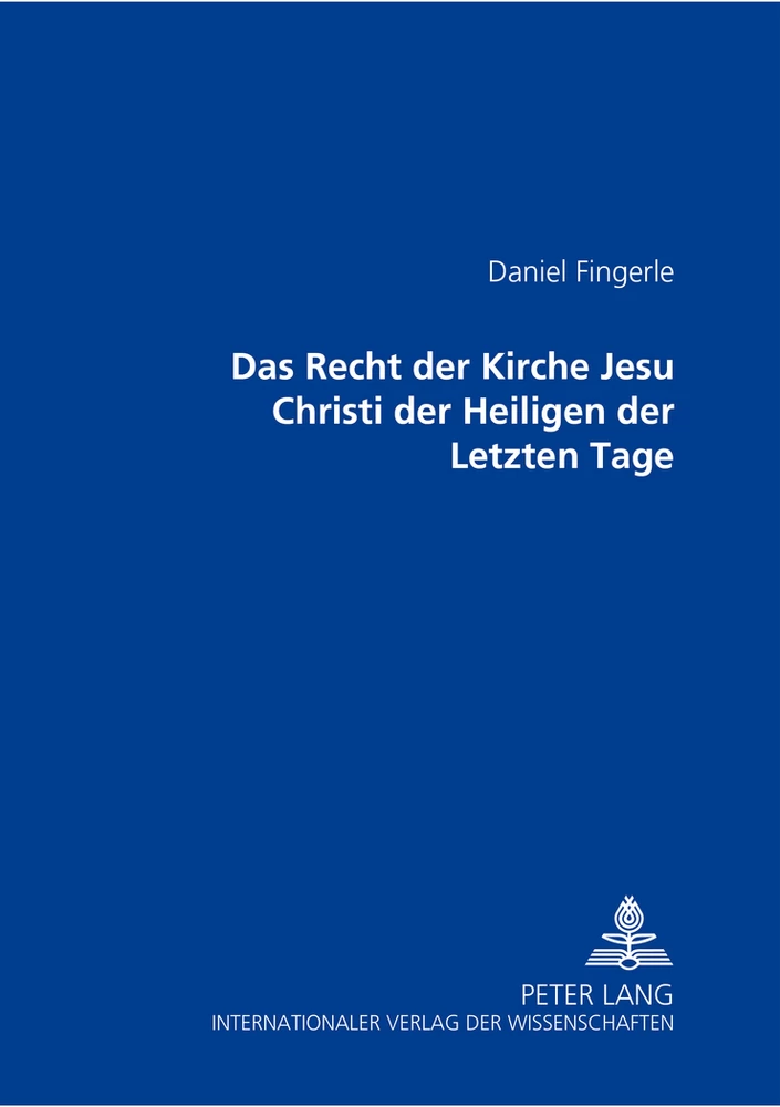 Titel: Das Recht der Kirche Jesu Christi der Heiligen der Letzten Tage
