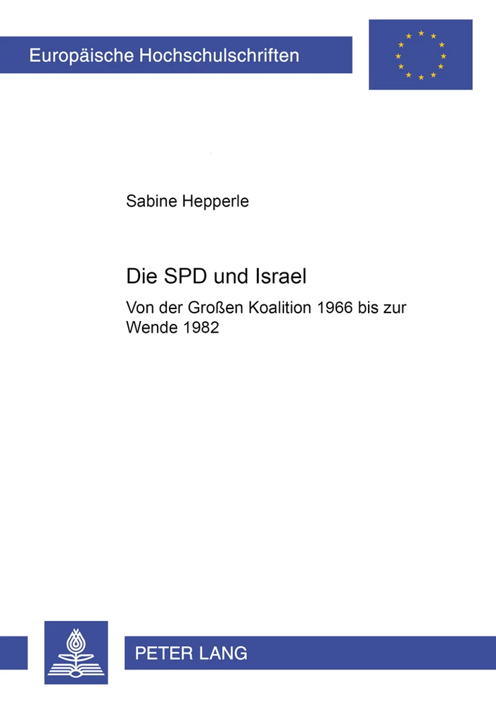Titel: Die SPD und Israel