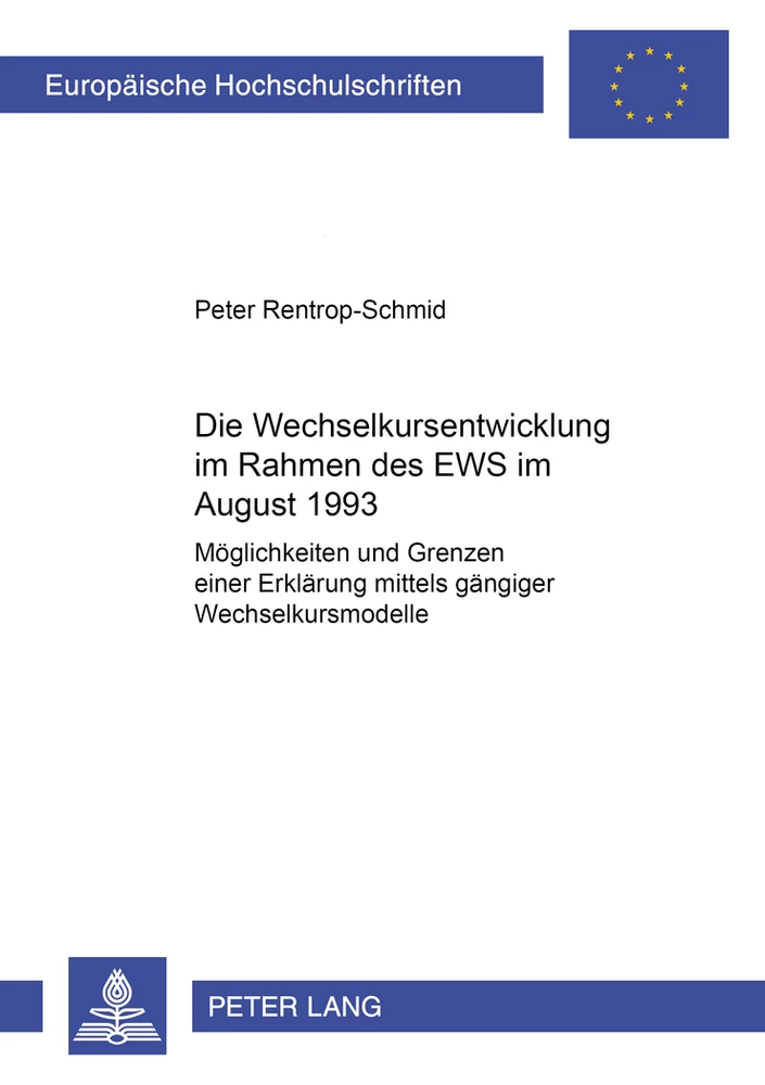 Title: Die Wechselkursentwicklung im Rahmen des EWS im August 1993