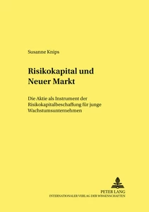Titel: Risikokapital und Neuer Markt