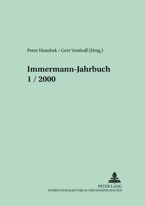 Title: Immermann-Jahrbuch 1/2000