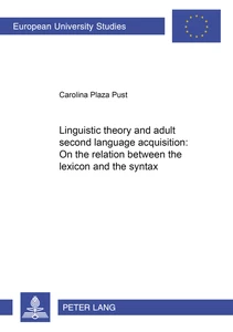 Title: Linguistic theory and adult second language acquisition