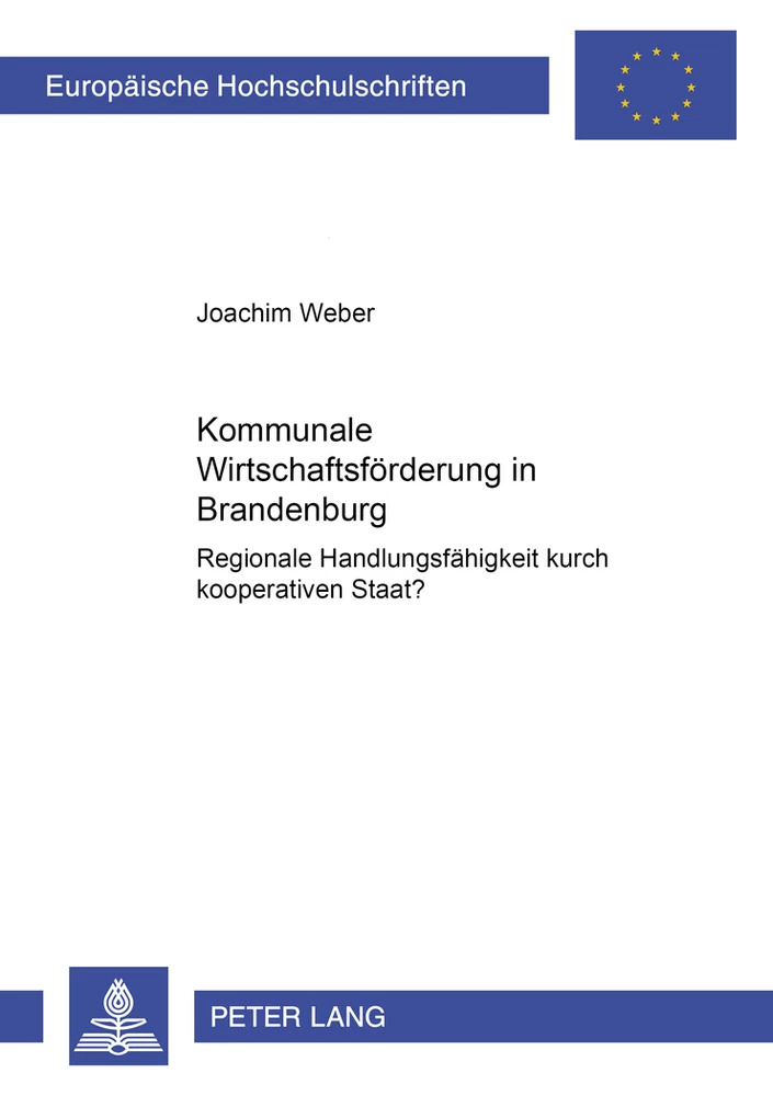 Titel: Kommunale Wirtschaftsförderung in Brandenburg