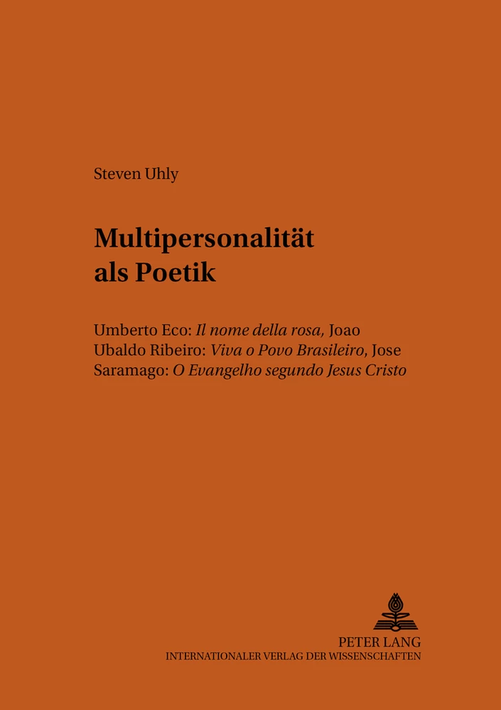 Titel: Multipersonalität als Poetik