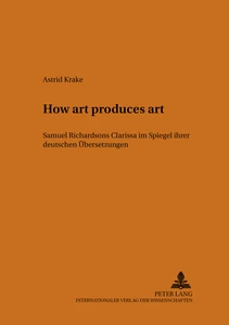 Titel: «How art produces art»