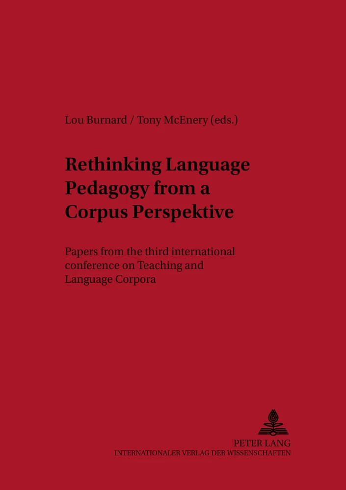 Title: Rethinking Language Pedagogy from a Corpus Perspective