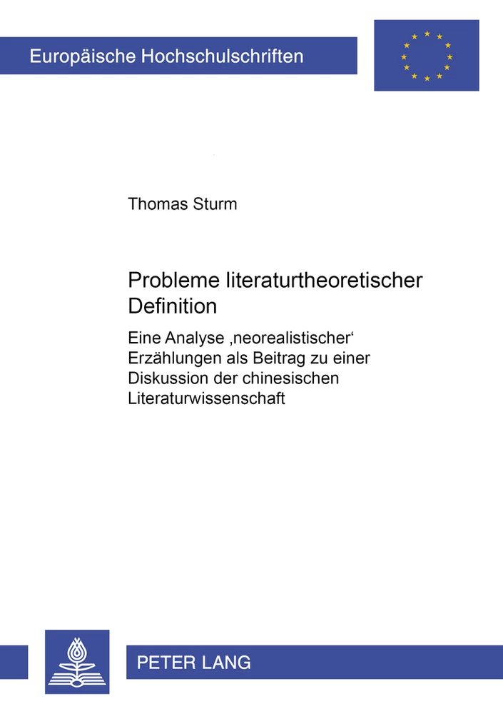 Title: Probleme literaturtheoretischer Definition