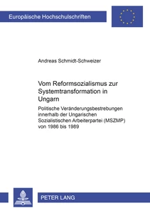 Titel: Vom Reformsozialismus zur Systemtransformation in Ungarn