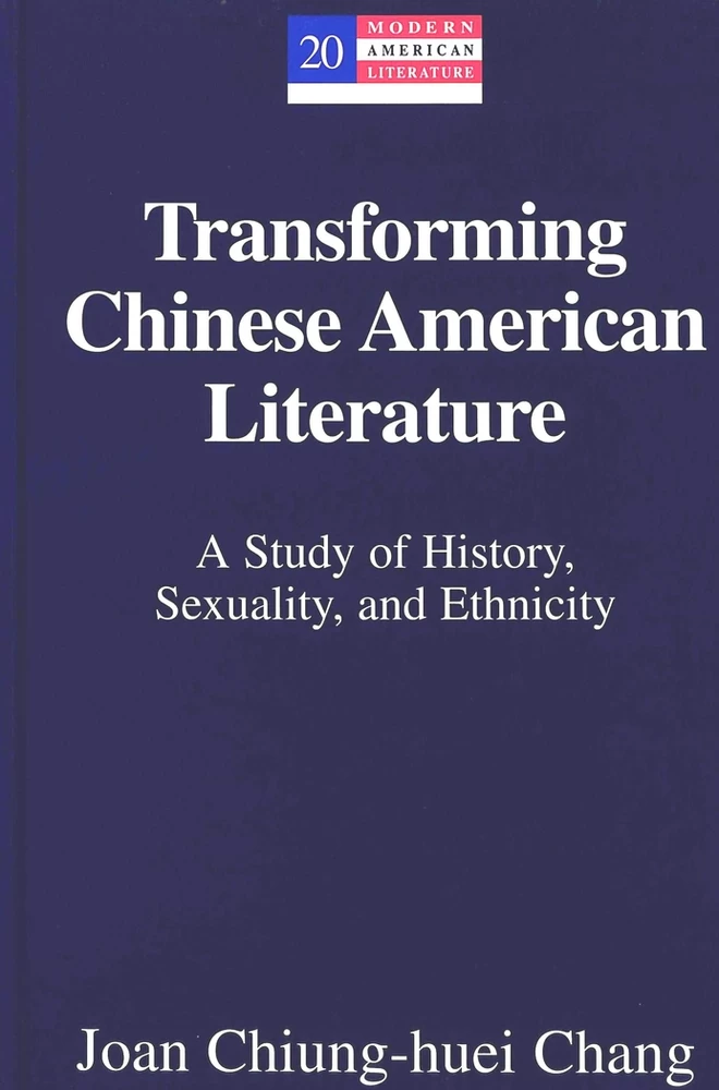 Title: Transforming Chinese American Literature