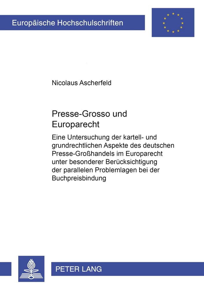 Titel: Presse-Grosso und Europarecht