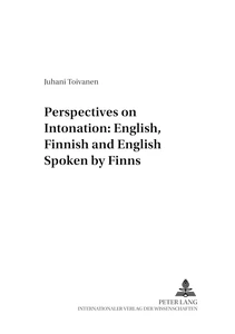 Title: Perspectives on Intonation: English, Finnish and English Spoken by Finns
