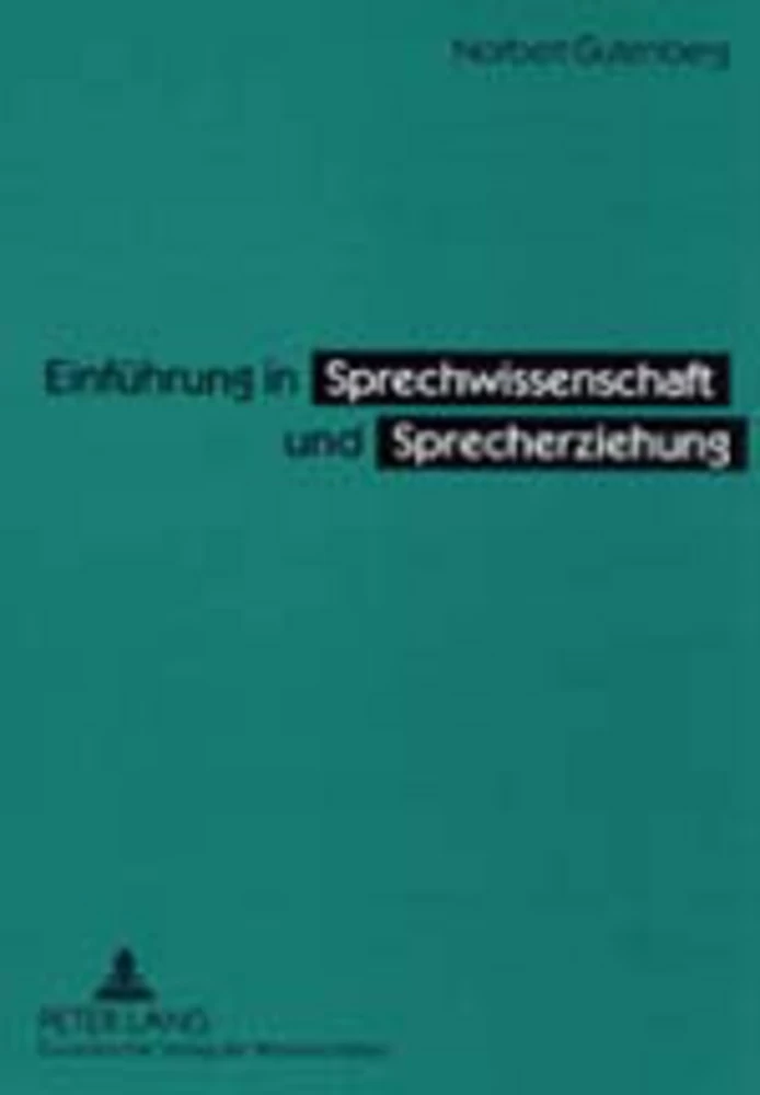 Title: Einführung in Sprechwissenschaft und Sprecherziehung