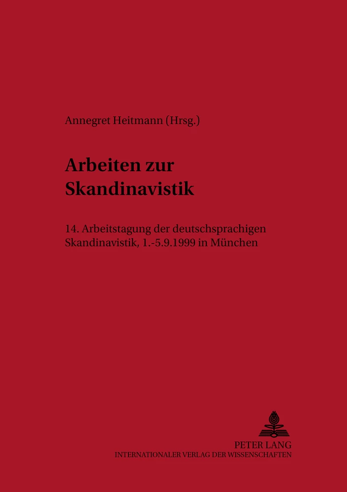 Titel: Arbeiten zur Skandinavistik