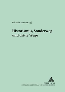 Title: Historismus, Sonderweg und Dritte Wege