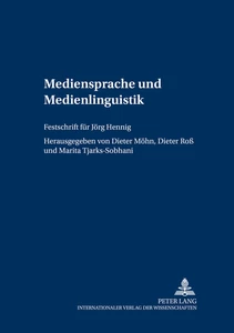 Title: Mediensprache und Medienlinguistik