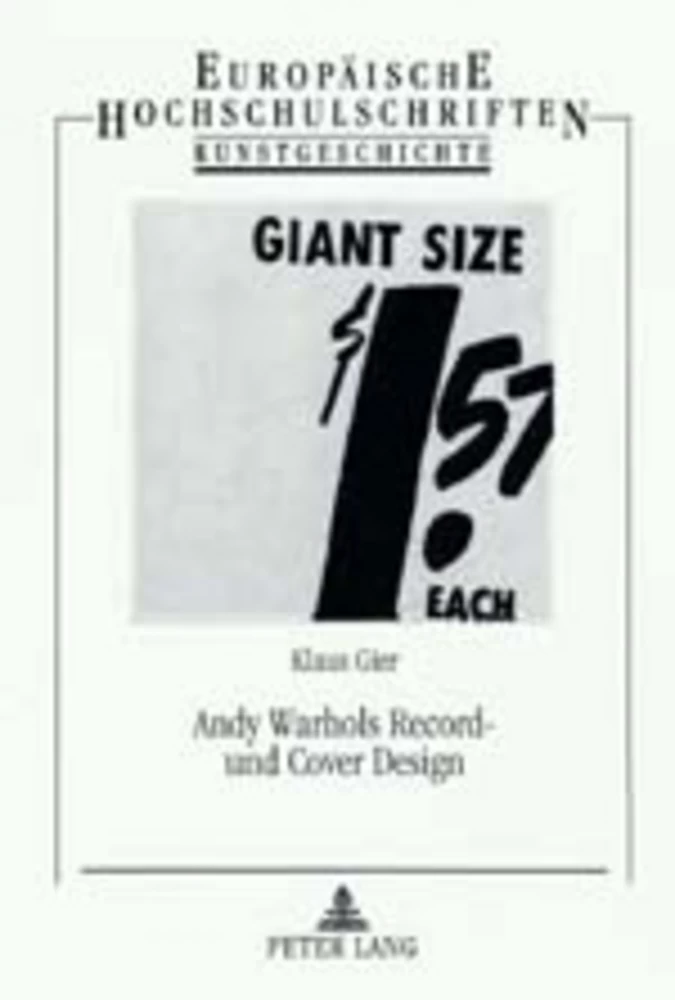 Titel: Andy Warhols Record- und Cover Design