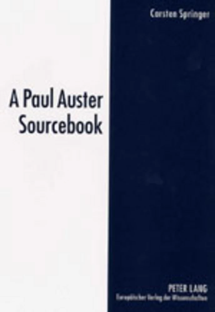 Title: A Paul Auster Sourcebook
