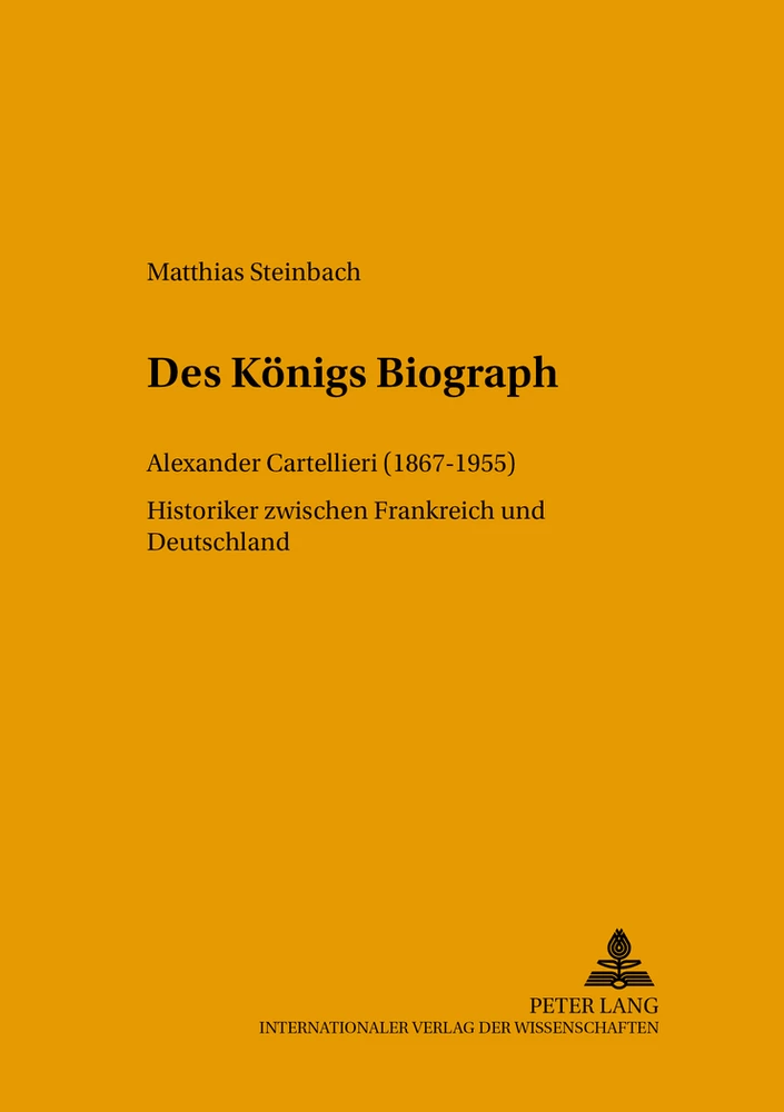 Titel: Des Königs Biograph