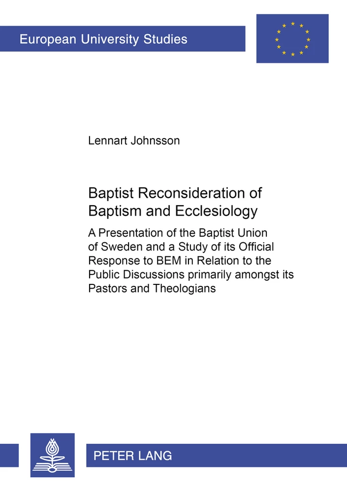 Title: Baptist Reconsideration of Baptism and Ecclesiology