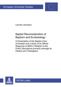 Title: Baptist Reconsideration of Baptism and Ecclesiology