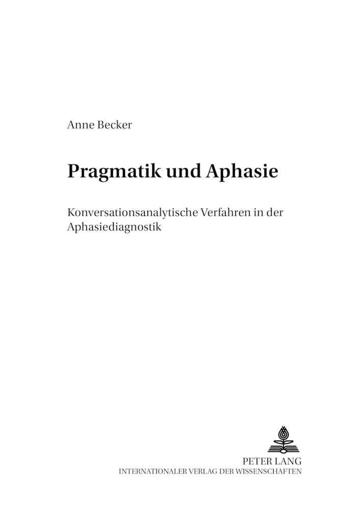 Titel: Pragmatik und Aphasie