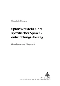 Title: Sprachverstehen bei spezifischer Sprachentwicklungsstörung