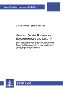 Titel: Hermann Brochs Romane als Epochenanalyse und Zeitkritik