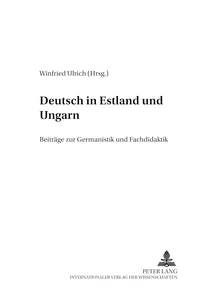 Title: Deutsch in Estland und Ungarn