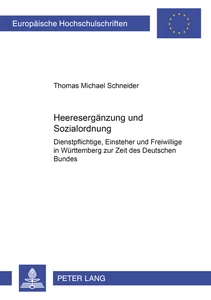 Title: Heeresergänzung und Sozialordnung