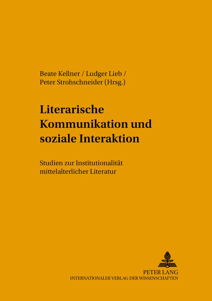 Titel: Literarische Kommunikation und soziale Interaktion