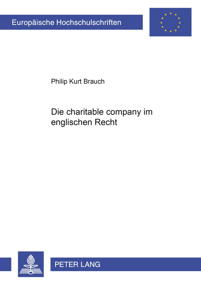 Titel: Die «charitable company» im englischen Recht