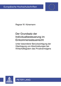 Title: Der Grundsatz der Individualbesteuerung im Einkommensteuerrecht