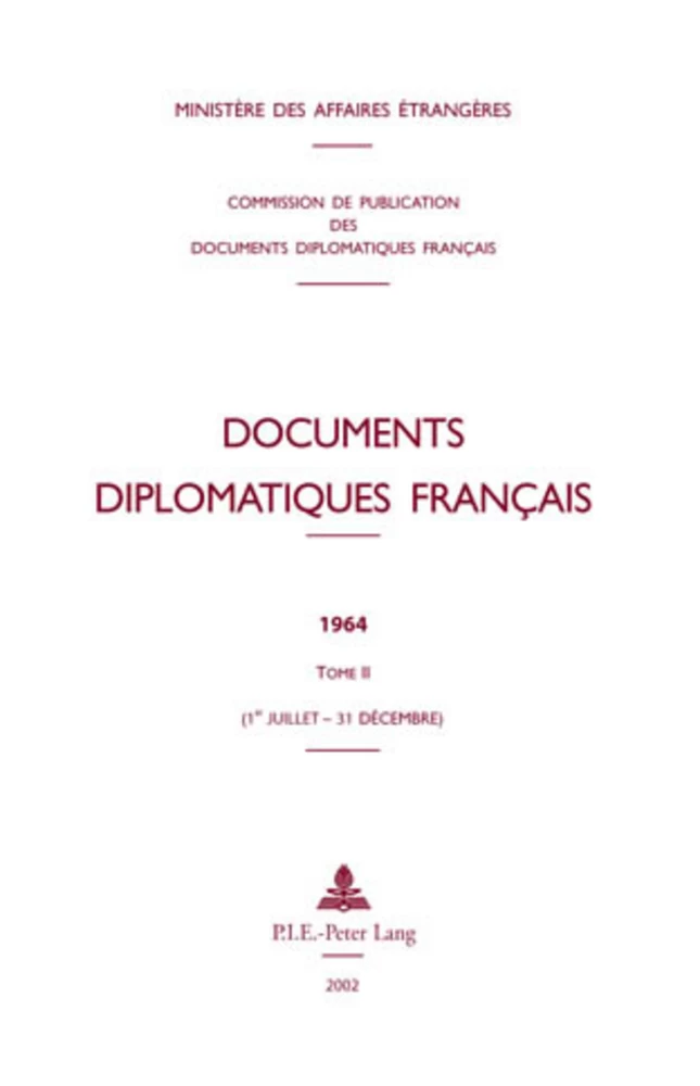 Titre: Documents diplomatiques français