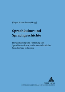 Title: Sprachkultur und Sprachgeschichte