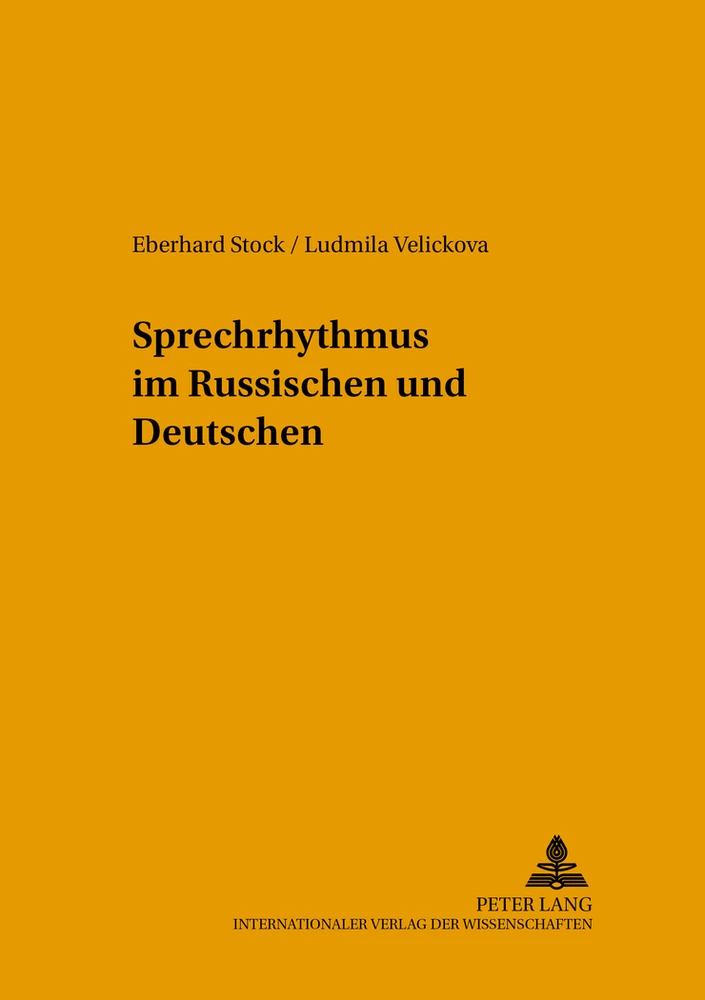 Titel: Sprechrhythmus im Russischen und Deutschen