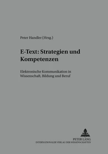 Titel: E-Text: Strategien und Kompetenzen