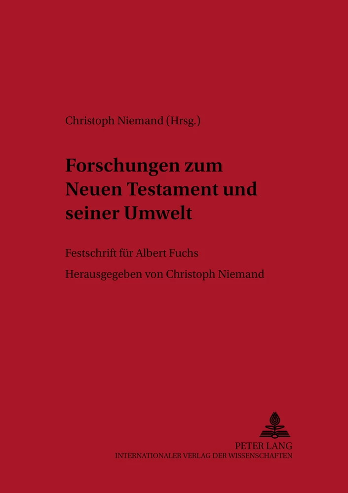 Titel: Forschungen zum Neuen Testament und seiner Umwelt