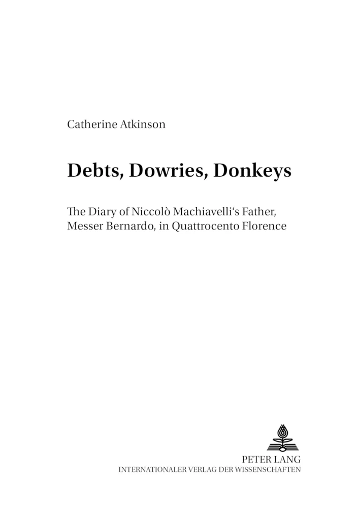 Title: Debts, Dowries, Donkeys