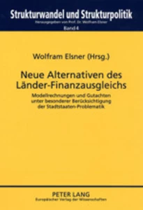 Title: Neue Alternativen des Länder-Finanzausgleichs