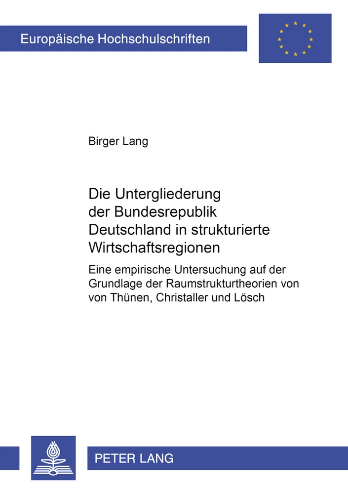 Title: Die Untergliederung der Bundesrepublik Deutschland in strukturierte Wirtschaftsregionen