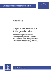 Title: Corporate Governance in Aktiengesellschaften