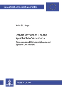 Title: Donald Davidsons Theorie sprachlichen Verstehens