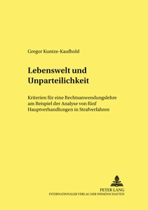 Title: Lebenswelt und Unparteilichkeit