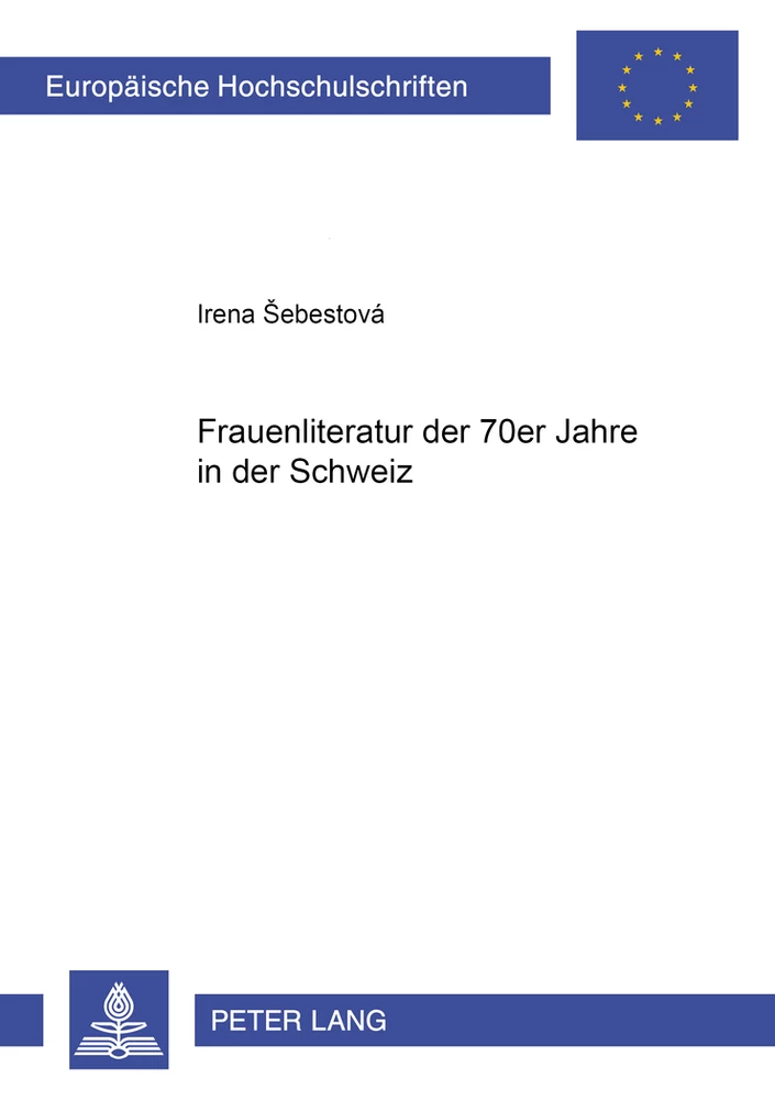 Titel: Frauenliteratur der 70er Jahre in der Schweiz