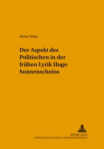 Title: Der Aspekt des Politischen in der frühen Lyrik Hugo Sonnenscheins