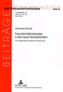 Title: Freundschaftsnetzwerke in den neuen Bundesländern
