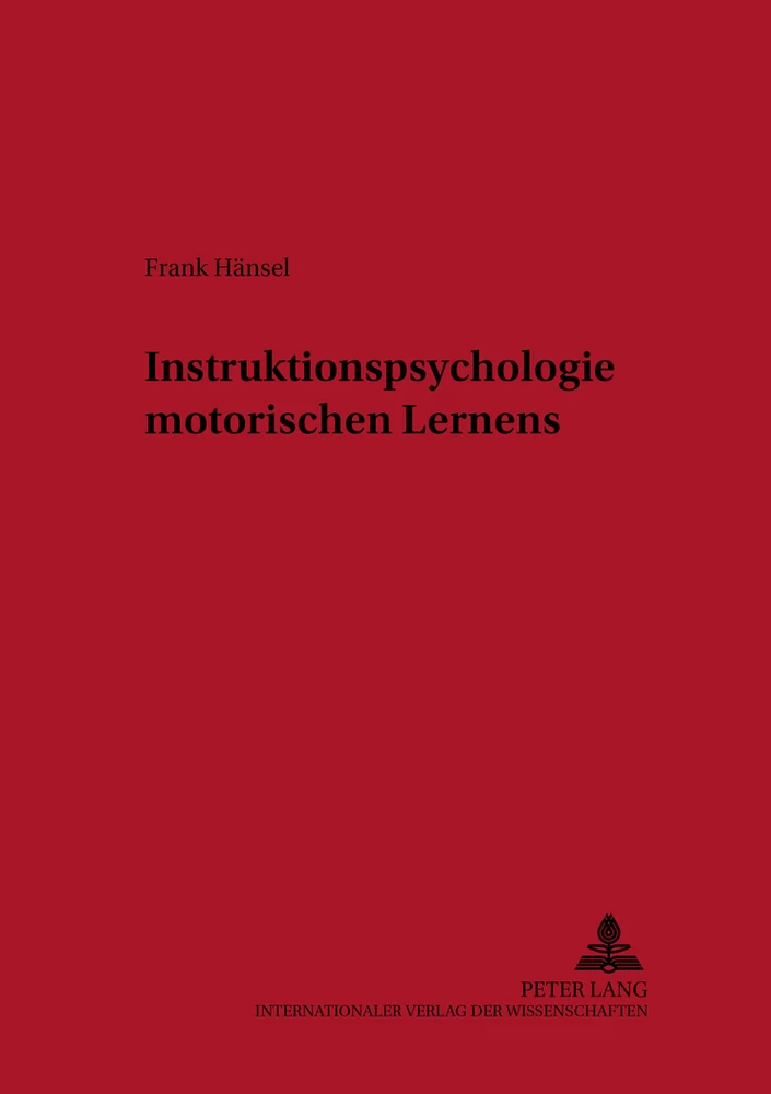 Title: Instruktionspsychologie motorischen Lernens