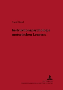 Titel: Instruktionspsychologie motorischen Lernens