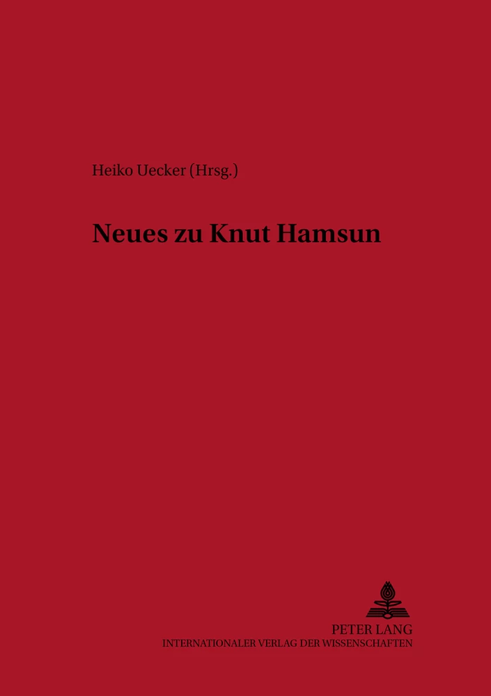 Title: Neues zu Knut Hamsun